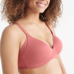 Knix Wingwoman Wireless Bra Size 7++ in Rosette Pink
